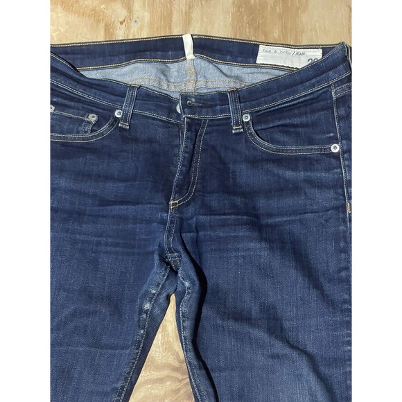 RAG & BONE Jeans Womens 29 Woodford Heritage Skinny Ankle Blue @k9 #W1502K520 - Picture 8 of 12